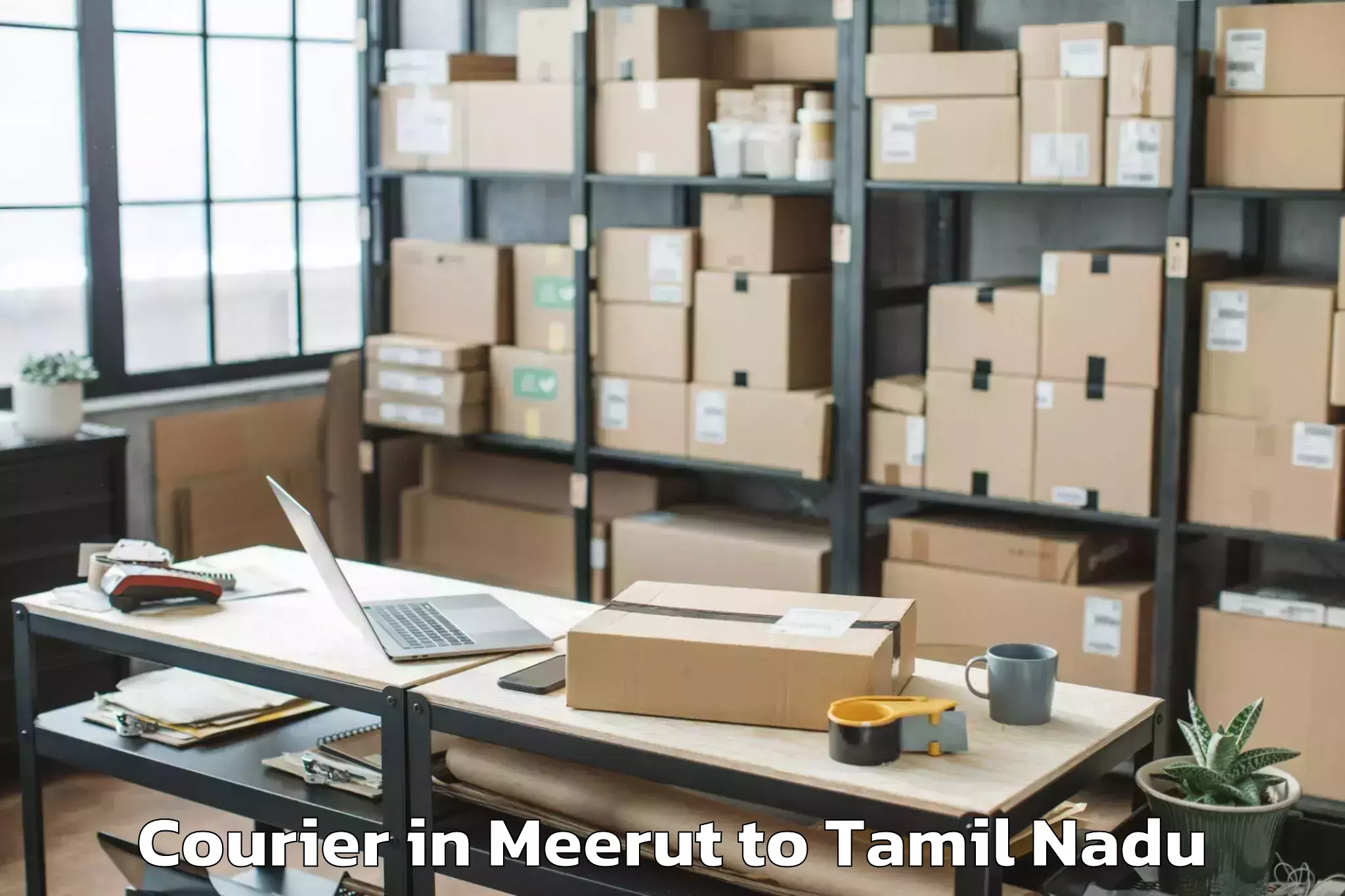 Efficient Meerut to Memalur Courier